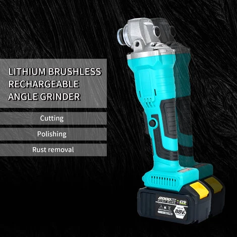 HAPPYSHOPPING Lithium Elektrischer Bürstenloser Wiederaufladbarer Winkelschleifer Elektrischer Winkelschleifer Haushaltspoliermaschine Winkelschleifer Multifunktionale Schleif- Und Schneidemaschine,Winkelschleifer Set Mit EU-Stecker 5 HAPPYSHOPPING Lithium Elektrischer Bürstenloser Wiederaufladbarer Winkelschleifer Elektrischer Winkelschleifer Haushaltspoliermaschine Winkelschleifer Multifunktionale Schleif- Und Schneidemaschine,Winkelschleifer Set Mit EU-Stecker – Bild 5