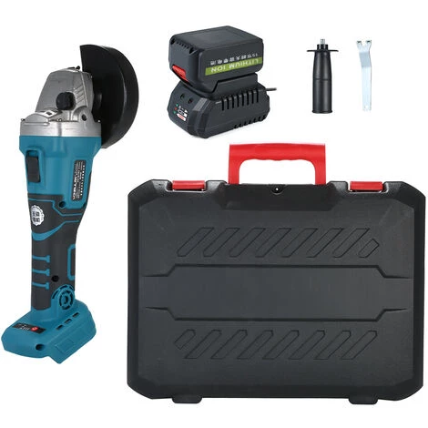 HAPPYSHOPPING Multifunktionaler Bürstenloser Winkelschleifer Lithium-Winkelschleifer Elektrischer Winkelschleifer Winkelschleifer,4500mAh 4 HAPPYSHOPPING Multifunktionaler Bürstenloser Winkelschleifer Lithium-Winkelschleifer Elektrischer Winkelschleifer Winkelschleifer,4500mAh – Bild 4