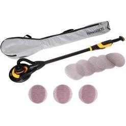 MIRKA ABRASIFS Mirka LEROS 950 CV Wand- Und Deckenschleifer 350 W 5,0 Mm Hub 225 Mm + Tragetasche + 80x Schleifscheiben