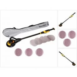 MIRKA ABRASIFS Mirka LEROS 950 CV Wand- Und Deckenschleifer 350 W 5,0 Mm Hub 225 Mm + Tragetasche + 80x Schleifscheiben -Winkelschleifer & Mauernutfräsen Verkäufe 37104683 5