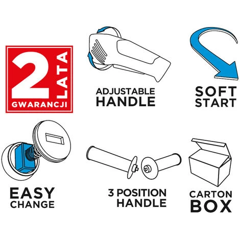 Graphite Winkelschleifer 2350 W, 230 Mm, 6500 U/min 3 Graphite Winkelschleifer 2350 W, 230 Mm, 6500 U/min – Bild 3