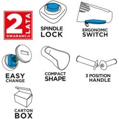 Graphite Winkelschleifer 1200 W 125 Mm 8 Graphite Winkelschleifer 1200 W 125 Mm -Winkelschleifer & Mauernutfräsen Verkäufe 37349613 4