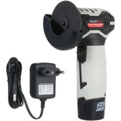 ASUPERMALL Akku-Mini-Winkelschleifer 12V Elektroschleifer 3-Zoll-Schleifschleifer Vielseitiger Scheibenpolierer 19500 U/min Scheibenschleifer Mit Scheibenschutz, EU-Stecker