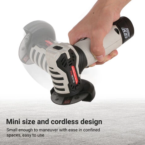 ASUPERMALL Akku-Mini-Winkelschleifer 12V Elektroschleifer 3-Zoll-Schleifschleifer Vielseitiger Scheibenpolierer 19500 U/min Scheibenschleifer Mit Scheibenschutz, EU-Stecker 5 ASUPERMALL Akku-Mini-Winkelschleifer 12V Elektroschleifer 3-Zoll-Schleifschleifer Vielseitiger Scheibenpolierer 19500 U/min Scheibenschleifer Mit Scheibenschutz, EU-Stecker – Bild 5