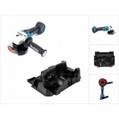 Makita DGA 504 ZE Akku Winkelschleifer 18V 125mm Brushless Solo + 1x Einlage Für Makpac - Ohne Akku, Ohne Ladegerät -Winkelschleifer & Mauernutfräsen Verkäufe 39322931 5