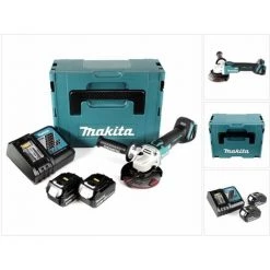 Makita DGA 504 RFJ Akku Winkelschleifer 18V 125mm Brushless + 2x Akku 3,0Ah + Ladegerät + Makpac -Winkelschleifer & Mauernutfräsen Verkäufe 39322940 5