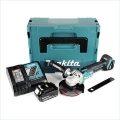 Makita DGA 504 RT1J Akku Winkelschleifer 18V 125mm Brushless + 1x Akku 5,0Ah + Ladegerät + Makpac -Winkelschleifer & Mauernutfräsen Verkäufe 39322995 4
