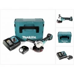 Makita DGA 504 RF1J Akku Winkelschleifer 18V 125mm Brushless + 1x Akku 3,0Ah + Ladegerät + Makpac -Winkelschleifer & Mauernutfräsen Verkäufe 39323077 5