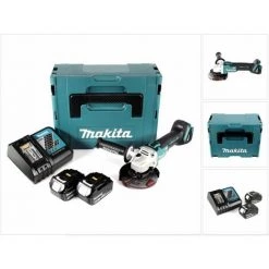 Makita DGA 504 RTJ Akku Winkelschleifer 18V 125mm Brushless + 2x Akku 5,0Ah + Ladegerät + Makpac -Winkelschleifer & Mauernutfräsen Verkäufe 39323079 5