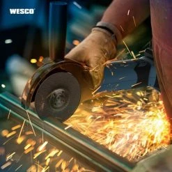 WESCOTOOLS Akku Winkelschleifer, WESCO 18V 4.0Ah Winkelschleifer, Leerlaufdrehzahl: 8800 Min-1, Scheiben-Ø: 115 Mm Mit Zusatzgriff Und 3 Stück Scheiben WS2941.1 -Winkelschleifer & Mauernutfräsen Verkäufe 39582416 3