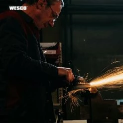 WESCOTOOLS Akku Winkelschleifer, WESCO 18V 4.0Ah Winkelschleifer, Leerlaufdrehzahl: 8800 Min-1, Scheiben-Ø: 115 Mm Mit Zusatzgriff Und 3 Stück Scheiben WS2941.1 -Winkelschleifer & Mauernutfräsen Verkäufe 39582416 5