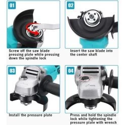 MANTA Akku Winkelschleifer 18V 125mm Trennschleifer Schleifmaschine (Ohne Akku) -Winkelschleifer & Mauernutfräsen Verkäufe 40357933 3