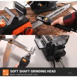 TACKLIFE Multifunktions-Tischschleifer, 200W / 1,67A Spitzer Mit Flexibler Welle, 6 Variable Geschwindigkeiten, Elektrisches Schleifwerkzeug Für Bohrer, Messer, Meißel, Meißel Und Äxte, Drehwerkzeug, DIY MBG01A 9 TACKLIFE Multifunktions-Tischschleifer, 200W / 1,67A Spitzer Mit Flexibler Welle, 6 Variable Geschwindigkeiten, Elektrisches Schleifwerkzeug Für Bohrer, Messer, Meißel, Meißel Und Äxte, Drehwerkzeug, DIY MBG01A -Winkelschleifer & Mauernutfräsen Verkäufe 40459744 5