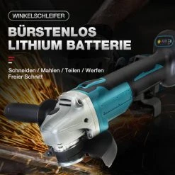 MAEREX 4 Geschwindigkeit 125mm 18V Akku-Winkelschleifer Für Makita Akku (nur Maschine) -Winkelschleifer & Mauernutfräsen Verkäufe 41016197 5