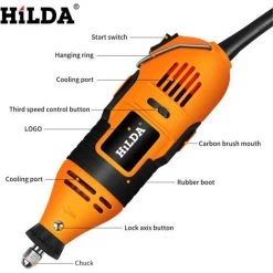 MAEREX 200W 220V Mini-Elektroschleifer Mit Variabler Geschwindigkeit Drehbohrer Schleifmaschine Fräsen Polieren Rotary Power Tool -Winkelschleifer & Mauernutfräsen Verkäufe 41029093 4