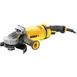 DeWALT Elektronischer Winkelschleifer DWE4557-QS 180mm 2400 Watt - Inkl. Schutzhaube, Vibrationsdämpfender Handgriff - Hohe Motorstandzeit