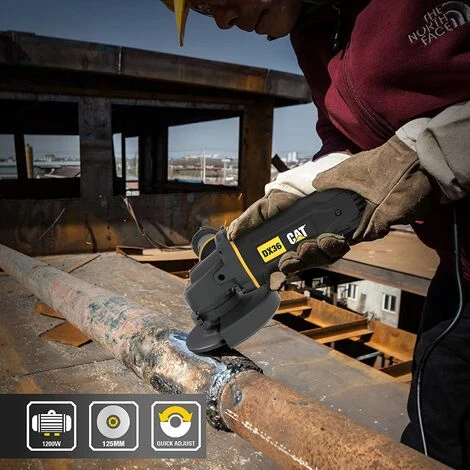 WESCO CAT DX36 1200W Winkelschleifer 230V, 125mm Scheibengröße, 10000/min Leerlaufdrehzahl, Mit Hilfsgriff Und Scheibenschutz Für Schleifen Und Schneiden 3 WESCO CAT DX36 1200W Winkelschleifer 230V, 125mm Scheibengröße, 10000/min Leerlaufdrehzahl, Mit Hilfsgriff Und Scheibenschutz Für Schleifen Und Schneiden – Bild 3