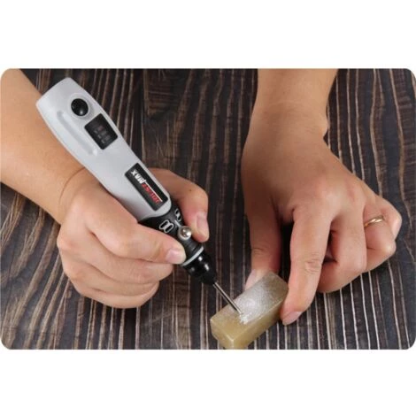 ILoveMilan Kleines Elektrisches Schleifer-Set USB Wiederaufladbarer Schleifer, Einstellbare Geschwindigkeit, Gravierkombination, Elektrischer Schleifer A 4 ILoveMilan Kleines Elektrisches Schleifer-Set USB Wiederaufladbarer Schleifer, Einstellbare Geschwindigkeit, Gravierkombination, Elektrischer Schleifer A – Bild 4