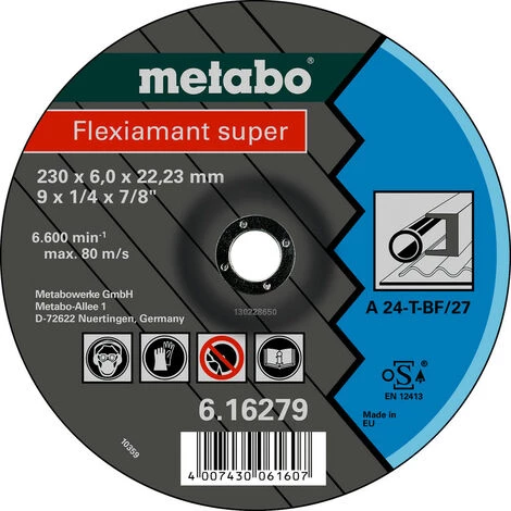 Metabo Flexiamant Super 115x6,0x22,2 Stahl, 616275000 1 Metabo Flexiamant Super 115x6,0x22,2 Stahl, 616275000