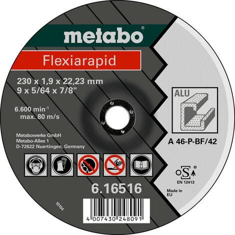 Metabo Flexiarapid 180x1,6x22,23 Alu, 616515000 1 Metabo Flexiarapid 180x1,6x22,23 Alu, 616515000