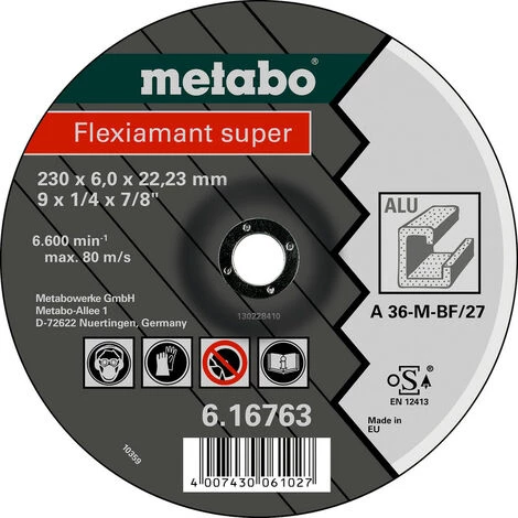 Metabo Flexiamant Super 115x6,0x22,2 Alu, 616748000 1 Metabo Flexiamant Super 115x6,0x22,2 Alu, 616748000