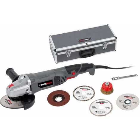 VARO Powerplus Winkelschleifer 900 W Set Mit Koffer Und 6 Teilen Zubehör 1 VARO Powerplus Winkelschleifer 900 W Set Mit Koffer Und 6 Teilen Zubehör