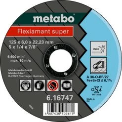 METABO® Metabo Flexiamant Super 125x6,0x22,2 Inox, 616747000