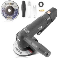 STAHLWERK Professioneller Druckluft-Winkelschleifer Für 100 Mm Trenn- Und Schruppscheiben Einsetzbar In Der Werkstatt Und Bei KFZ-Arbeiten