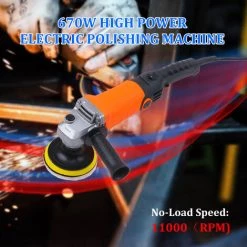 HAPPYSHOPPING 670W Winkelschleifer Handpoliermaschine Schleifmaschine Multifunktionale Vielseitige Elektrische Schleifmaschine Cutter Wachsmaschine,Set 1 -Winkelschleifer & Mauernutfräsen Verkäufe 47879786 3