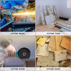 OULIGAY Schleifmaschine Winkelschleifer 220V 100 Mm Bürstenlos 1020W Inkl. 5 Trennscheiben -Winkelschleifer & Mauernutfräsen Verkäufe 48225943 4