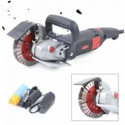 SENDERPICK 1800W Elektrisch Betonschlitzmaschine Doppelsägeblatt Mauernutfräse Schlitzfräse 180°Drehbarer -Winkelschleifer & Mauernutfräsen Verkäufe 50107115 5