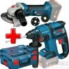 Bosch Akku-Combo Set 18V Bohrhammer GBH18V-EC Winkelschleifer GWS18-125