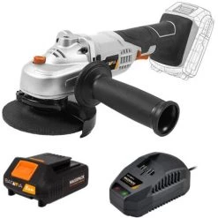 BATAVIA Akku-Winkelschleifer 18V MAXXPACK | Inkl. Akku & Ladegerät