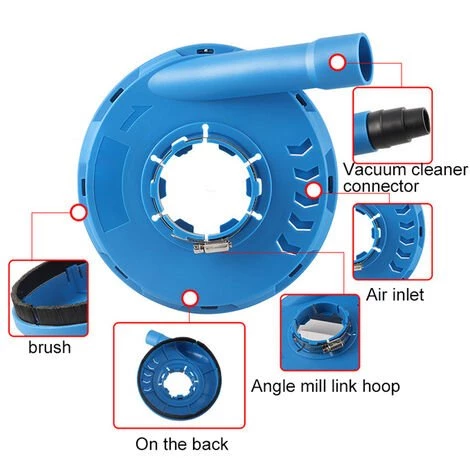 HAPPYSHOPPING 5-Zoll-Winkelschleifer-Staubschutz Praktischer Winkelschleifer-Staubschutz Haushalts-Winkelschleifer-Schutzhülle Geeignet Für Winkelschleifer Vom Typ 100/115/125,Typ2, Blau. - Typ2, Blau. 2 HAPPYSHOPPING 5-Zoll-Winkelschleifer-Staubschutz Praktischer Winkelschleifer-Staubschutz Haushalts-Winkelschleifer-Schutzhülle Geeignet Für Winkelschleifer Vom Typ 100/115/125,Typ2, Blau. - Typ2, Blau. – Bild 2