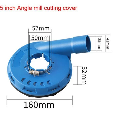 HAPPYSHOPPING 5-Zoll-Winkelschleifer-Staubschutz Praktischer Winkelschleifer-Staubschutz Haushalts-Winkelschleifer-Schutzhülle Geeignet Für Winkelschleifer Vom Typ 100/115/125,Typ2, Blau. - Typ2, Blau. 3 HAPPYSHOPPING 5-Zoll-Winkelschleifer-Staubschutz Praktischer Winkelschleifer-Staubschutz Haushalts-Winkelschleifer-Schutzhülle Geeignet Für Winkelschleifer Vom Typ 100/115/125,Typ2, Blau. - Typ2, Blau. – Bild 3