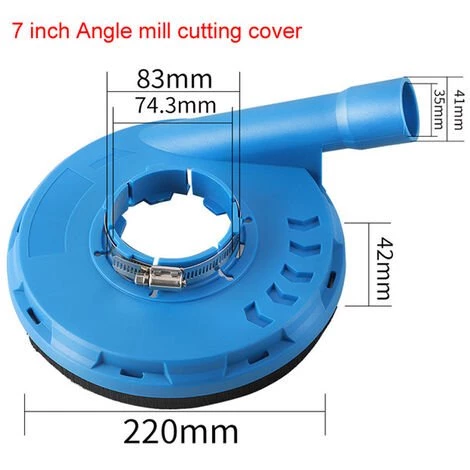 HAPPYSHOPPING 5-Zoll-Winkelschleifer-Staubschutz Praktischer Winkelschleifer-Staubschutz Haushalts-Winkelschleifer-Schutzhülle Geeignet Für Winkelschleifer Vom Typ 100/115/125,Typ2, Blau. - Typ2, Blau. 5 HAPPYSHOPPING 5-Zoll-Winkelschleifer-Staubschutz Praktischer Winkelschleifer-Staubschutz Haushalts-Winkelschleifer-Schutzhülle Geeignet Für Winkelschleifer Vom Typ 100/115/125,Typ2, Blau. - Typ2, Blau. – Bild 5