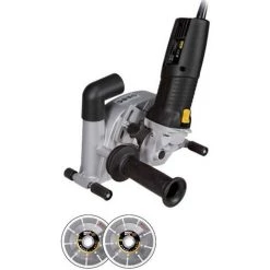 Samedia MSF 120 Profi-Set Mauerschlitzfräse + 2 Diamant-Trennscheiben MX13 125 Mm + Koffer