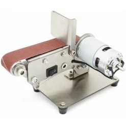 SENDERPICK Mini Bandschleifer Kantenschärfer Schleifmaschine Elektro 795 Motor DIY Poliermaschine 24V