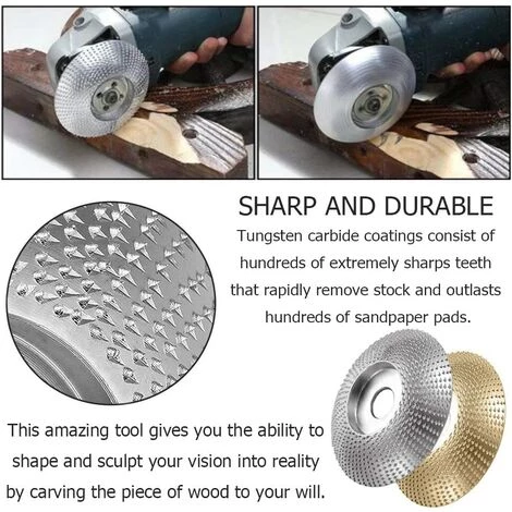 TRIOMPHE Grinder Holzscheibe, Winkelschleifer Wolfram, Winkelschleifer Schleifen, Winkelschleifscheiben, Grinder Holzscheibe, Holzschleifen Triumph 85 Mm (Gold + Silber) 3 TRIOMPHE Grinder Holzscheibe, Winkelschleifer Wolfram, Winkelschleifer Schleifen, Winkelschleifscheiben, Grinder Holzscheibe, Holzschleifen Triumph 85 Mm (Gold + Silber) – Bild 3