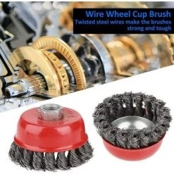 Astdrahtbürste Für Triomphe Winkelschleifer Lackentfernung 75mm/105mm 4St -Winkelschleifer & Mauernutfräsen Verkäufe 52924125 4