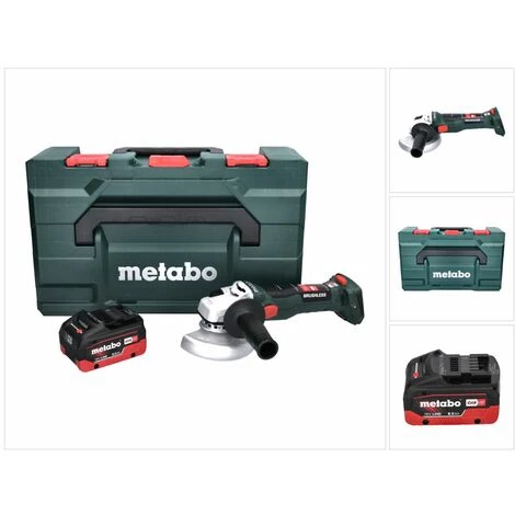 METABO® Metabo W 18 LT BL 11-125 Akku Winkelschleifer 18 V 125 Mm Brushless + 1x Akku 8,0 Ah + MetaBOX - Ohne Ladegerät 1 METABO® Metabo W 18 LT BL 11-125 Akku Winkelschleifer 18 V 125 Mm Brushless + 1x Akku 8,0 Ah + MetaBOX - Ohne Ladegerät