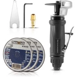 STAHLWERK Druckluft Trennschleifer Und Trennschneider Pneumatischer Winkelschleifer In Industrie-Qualität 18.000 U/min Für 76 Mm Scheiben