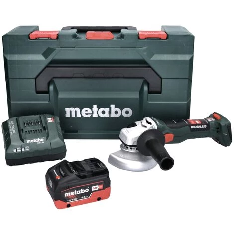 METABO® Metabo W 18 LT BL 11-125 Akku Winkelschleifer 18 V 125 Mm Brushless + 1x Akku 8,0 Ah + Ladegerät + MetaBOX 2 METABO® Metabo W 18 LT BL 11-125 Akku Winkelschleifer 18 V 125 Mm Brushless + 1x Akku 8,0 Ah + Ladegerät + MetaBOX – Bild 2