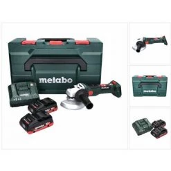 METABO® Metabo W 18 LT BL 11-125 Akku Winkelschleifer 18 V 125 Mm Brushless + 2x Akku 4,0 Ah + Ladegerät + MetaBOX