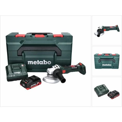 METABO® Metabo W 18 LT BL 11-125 Akku Winkelschleifer 18 V 125 Mm Brushless + 1x Akku 4,0 Ah + Ladegerät + MetaBOX 1 METABO® Metabo W 18 LT BL 11-125 Akku Winkelschleifer 18 V 125 Mm Brushless + 1x Akku 4,0 Ah + Ladegerät + MetaBOX