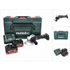 Metabo W 18 LT BL 11-125 Akku Winkelschleifer 18 V 125 Mm Brushless + 2x Akku 8,0 Ah + Ladegerät + MetaBOX