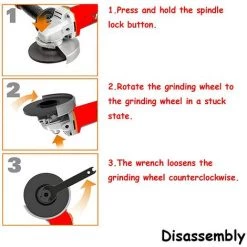 TEETOK 850 W 125 Mm Elektrischer Winkelschleifer Sander Holz Metallschneiden Schleifen 2 Scheiben -Winkelschleifer & Mauernutfräsen Verkäufe 54963379 3