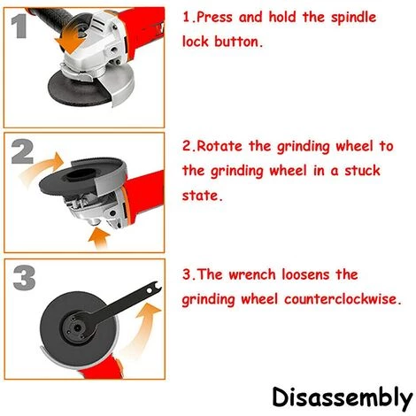 TEETOK Elektrischer Winkelschleifer 115 Mm 4,5 Zoll 850 W Schneidschleifwerkzeuge 240 V 11000 U/min 3 TEETOK Elektrischer Winkelschleifer 115 Mm 4,5 Zoll 850 W Schneidschleifwerkzeuge 240 V 11000 U/min – Bild 3