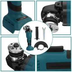 DRILLPRO Winkelschleifer 125mm 3-gang Akku-Winkelschleifer Trennschleifer Schleifmaschine (Ohne Akku) -Winkelschleifer & Mauernutfräsen Verkäufe 56657644 4