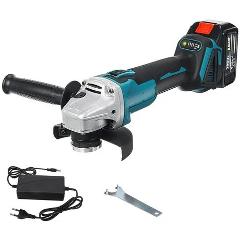 DRILLPRO Akku Winkelschleifer Trennschleifer Scheibe Schleifmaschine 18V 125mm Mit 1 Batterien 1 DRILLPRO Akku Winkelschleifer Trennschleifer Scheibe Schleifmaschine 18V 125mm Mit 1 Batterien